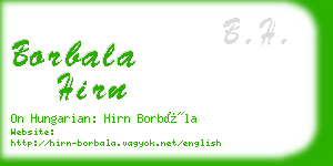 borbala hirn business card